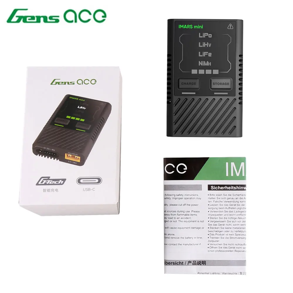 Ładowarka Gens Ace IMARS mini  – Foxeer Reaper F4 128K 65A Esc recenzja i cena